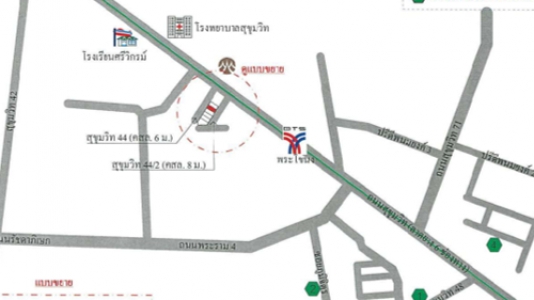 อาคารพาณิชย์ 4 ชั้น มีชั้นลอย ซอยสุขุมวิท44/2 กรุงเทพฯ 15.1 ตร.ว.