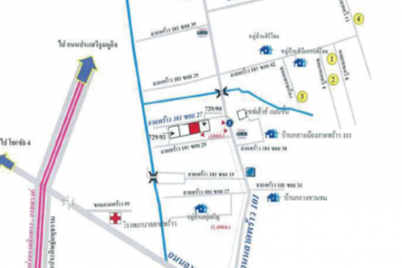บ้านเดี่ยว  ถนนลาดพร้าว 101 ซอย 27 จ.กรุงเทพฯ 104 ตร.ว.