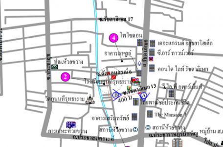 ที่ดินเปล่า 2 แปลง ซอยรัชดา 13 ดินแดง กรุงเทพฯ 87 ตร.ว.