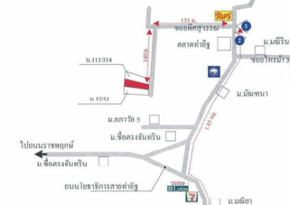 ขายบ้านเดี่ยว 2 ชั้น ซ.พิศสุววรรณ ถ.ท่าอิฐ-ไทรม้า  217.50 ตร.ว. มีพื้นที่เยอะ ทำเลดีมากๆ