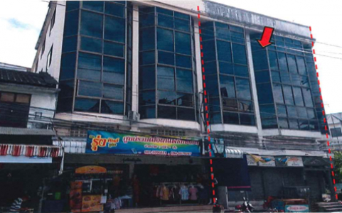 อาคารพาณิชย์ 4 ชั้น มีชั้นลอย 2 คูหา(เจาะทะลุ) พร้อมที่ดินเปล่า ย่านตลาดวโรส ถ.ช้าม่อย เชียงใหม่ 52.1 ตรว.