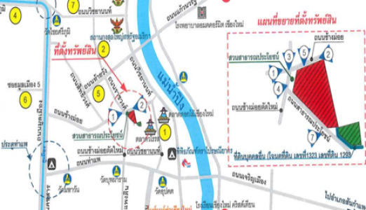 อาคารพาณิชย์ 4 ชั้น มีชั้นลอย 2 คูหา(เจาะทะลุ) พร้อมที่ดินเปล่า ย่านตลาดวโรส ถ.ช้าม่อย เชียงใหม่ 52.1 ตรว.