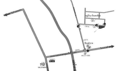 บ้านเดี่ยว 1ชั้น หมู่บ้านบ้านพรพิมล  บางเลน จ.นครปฐม 95.6 ตร.ว.