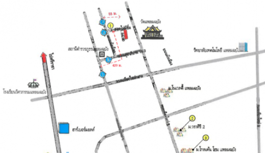 ทาวน์เฮ้าส์ 2 ชั้น ถนนผังเมือง ศรีราชา จ.ชลบุรี  18 ตร.ว.