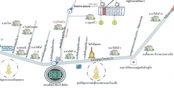 ทาวน์เฮ้าส์ 1 ชั้น หมู่บ้าน มายท์โฮม2 สัตหีบ ชลุบรี 24 ตร.ว.