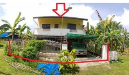 ที่ดินพร้อมสิ่งปลูกสร้าง ถ.นาโตง  ต.ย่านตาขาว อ.ย่านตาขาว จ.ตรัง เนื้อที่  50 วา