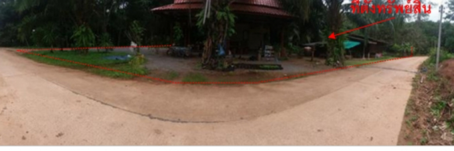 ที่ดินพร้อมสิ่งปลูกสร้ง ซ.สวนทุเรียน ถ.บ้านมะเลาะ-บ้านท่าไคร  ต.ย่านยาว อ.คีรีรัฐนิคม จ.สุราษฎร์ธานี เนื้อที่ 2-1-47