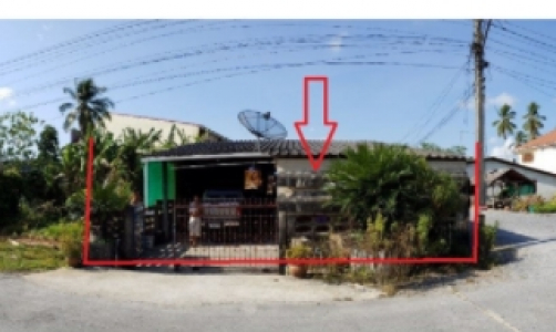 ที่ดินพร้อมสิ่งปลูกสร้าง บ้านพักอาศัยชั้นเดี่ยว ซ.ก้างปลา 2 ถ.ทุ่งสง-ตรัง   ต.ที่วัง อ.ทุ่งสง จ.ครศรีธรรมราช เนื้อที่ 67 วา