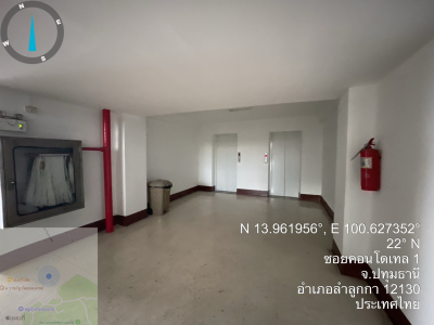 คอนโดมิเนียม  ถ.พหลโยธิน ลำลูกกา  เนื้อที่ 34.4 ตร.ม