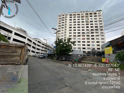 คอนโดมิเนียม  ถ.พหลโยธิน ลำลูกกา  เนื้อที่ 34.4 ตร.ม