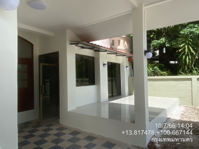 บ้านเดี่ยว มบ.กัญจน์เพชร 3 ซ.นวมินทร์ 74 แยก 3 เนื้อที่ 46.3 ตร.ว