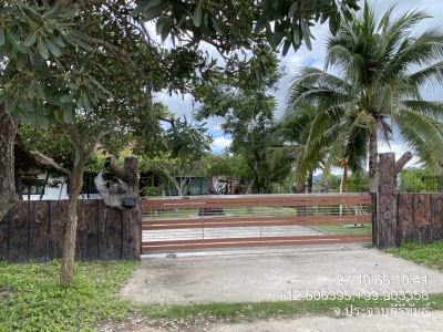 บ้านพักอาศัยชั้นเดียว ถ.สายบ้านวังยาว-บ้านหนองขอน(ปช.2009)กม.9+300   ต.ทับใต้ อ.หัวหิน จ.ประจวบคีรีขันธ์ เนื้อที่ 1-0-0