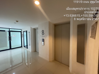 พอส สุขุมวิท อาคารชุด A  ชั้นที่8  จ.สมุทรปราการ เนื้อที่ 28.90 ตร.ม