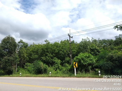 ที่ดินว่างเปล่า ซ.ถนนสายห้วยน้ำดำ-หนองไม้ไผ่ ถ.สายตรัง-สิเกา (4046)   ต.นาเมืองเพชร อ.สิเกา จ.ตรัง เนื้อที่ 12-3-25.1