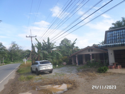 ที่ดินพร้อมสิ่งปลูกสร้าง ถ.สายบ้านสะพานพน-บ้านใสใน  ต.ทุ่งไทรทอง อ.ลำทับ จ.กระบี่ เนื้อที่ 60 วา