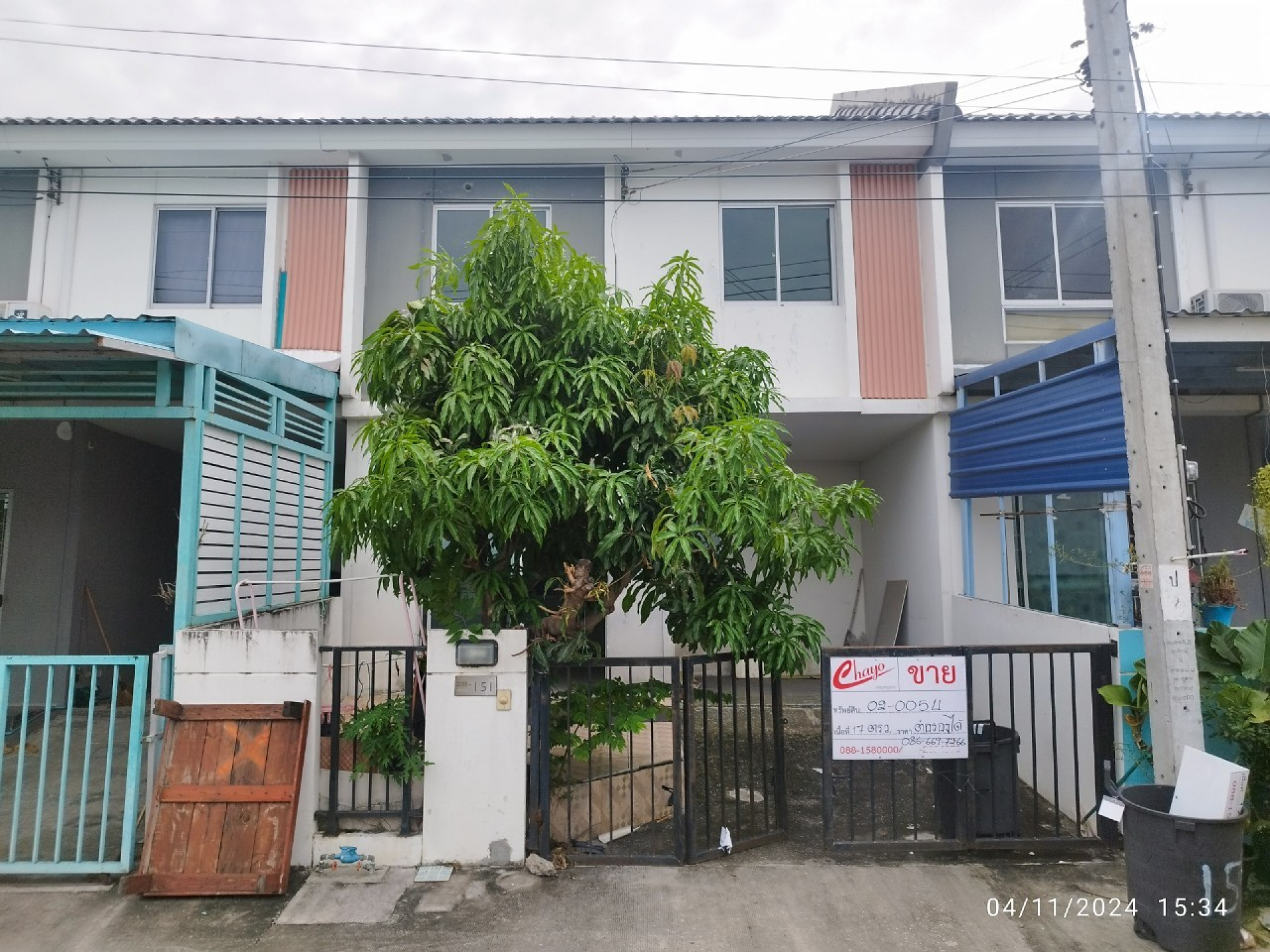 ทาวน์เฮ้าส์ 2 ชั้น หมู่บ้านพฤกษา 106(บางปู-ตำหรุ) สมุทรปราการ 17 ตร.ว.