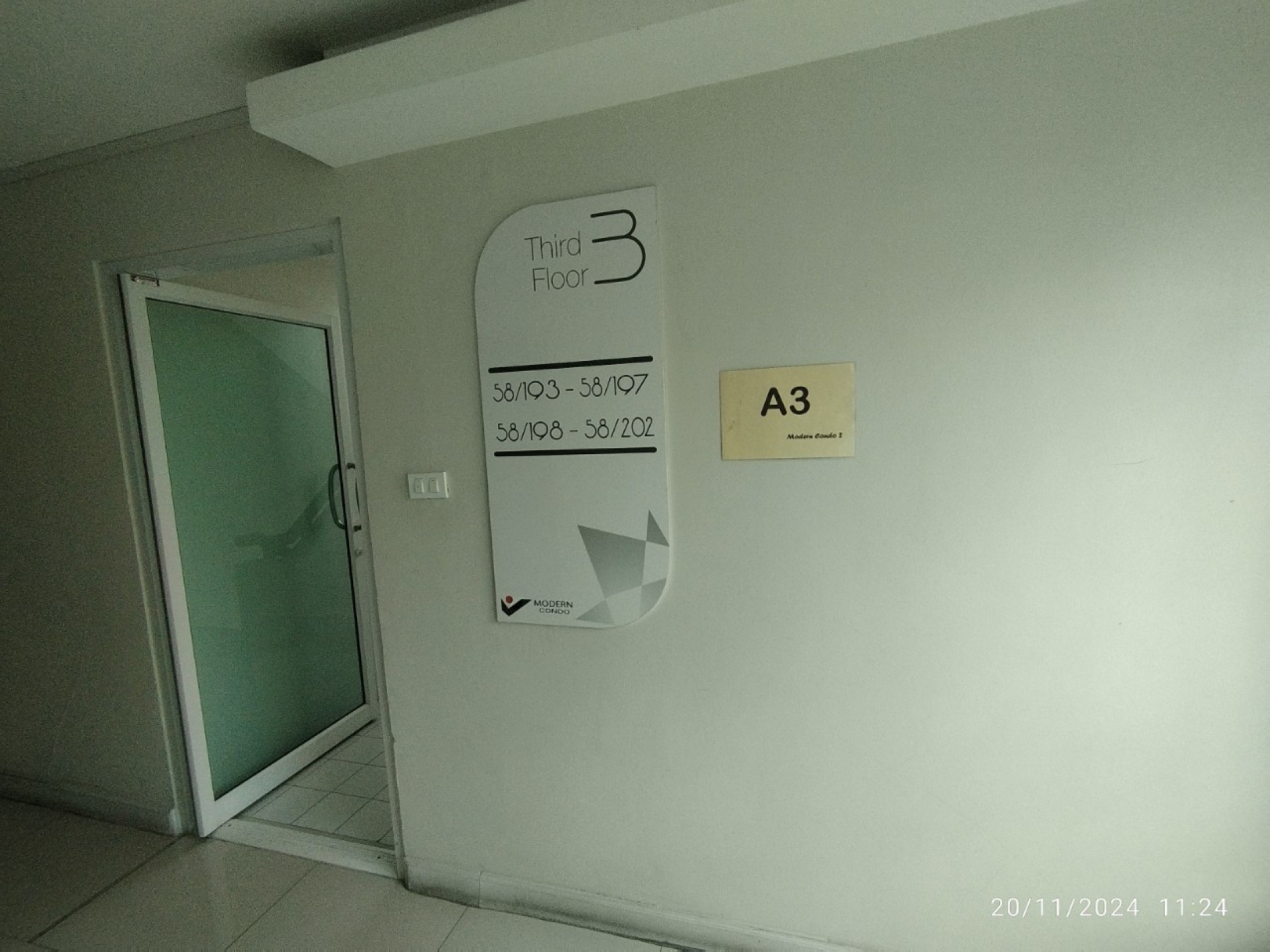 โมเดิร์น คอนโด Modern Condo กำนันแม้น ซอย 3     ขนาด 27.23 ตรม.
